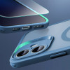Funda ESR Classic Pro Set HaloLock MagSafe con cristal templado para Apple iPhone 16, azul esmerilado