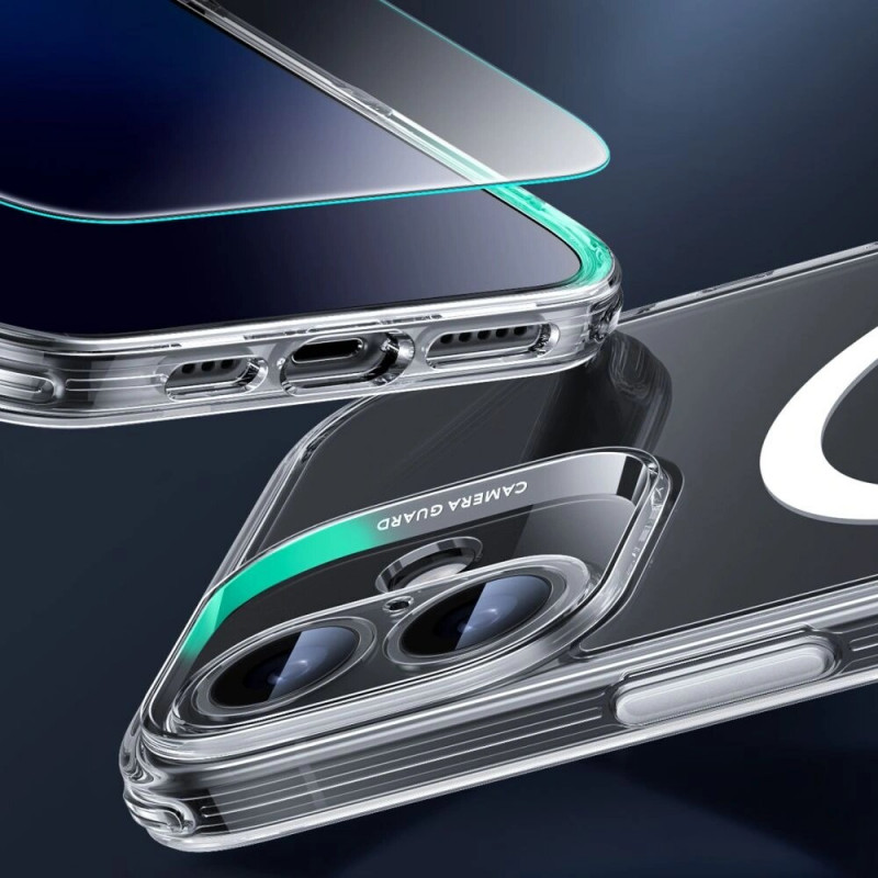 Funda ESR Classic Pro Set HaloLock MagSafe con cristal templado para Apple iPhone 16, transparente