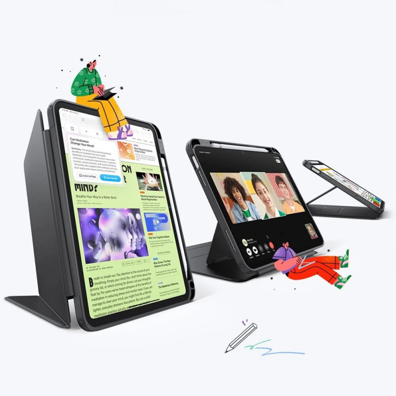 Funda ESR Flip Hybrid para Apple iPad 10.9" 2022 (10.ª gen.) / iPad 11" 2025 (11.ª gen.), negra