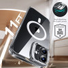 Funda ESR Classic Hybrid Kickstand HaloLock MagSafe con cristal templado para Apple iPhone 16 Plus, transparente