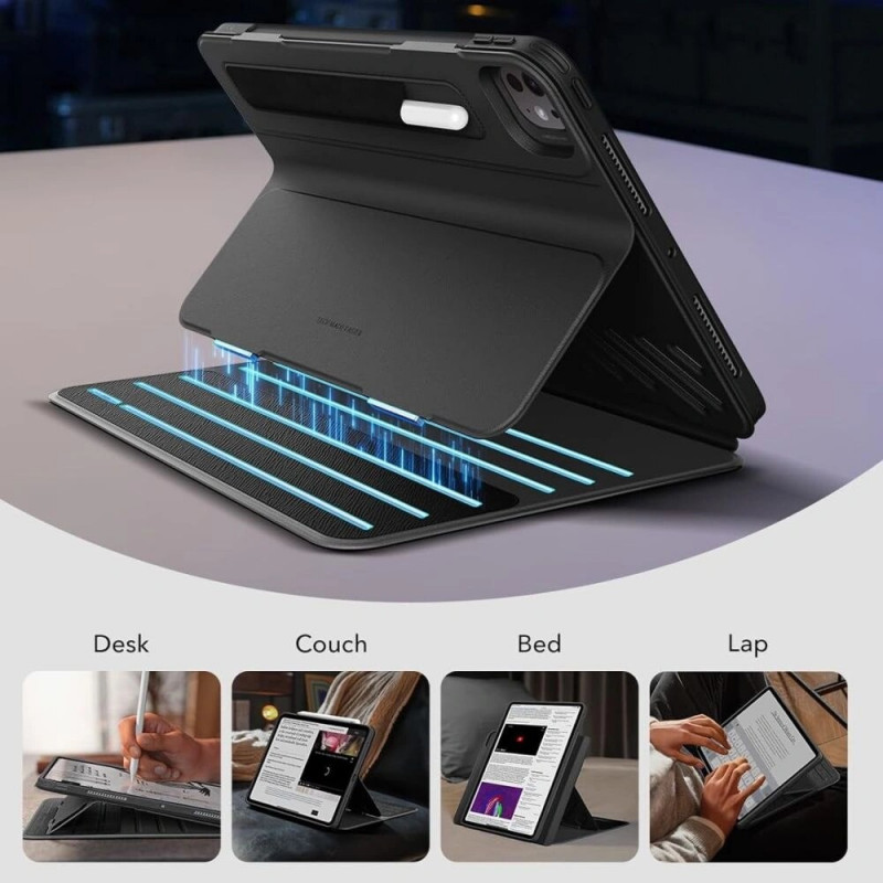 Funda híbrida abatible ESR para Apple iPad Pro 13" 2024/2025, ESR952, negra
