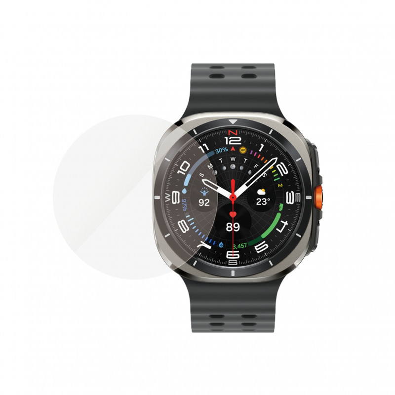 Protector de pantalla de cristal templado PanzerGlass para Samsung Galaxy Watch Ultra2 47 mm, transparente