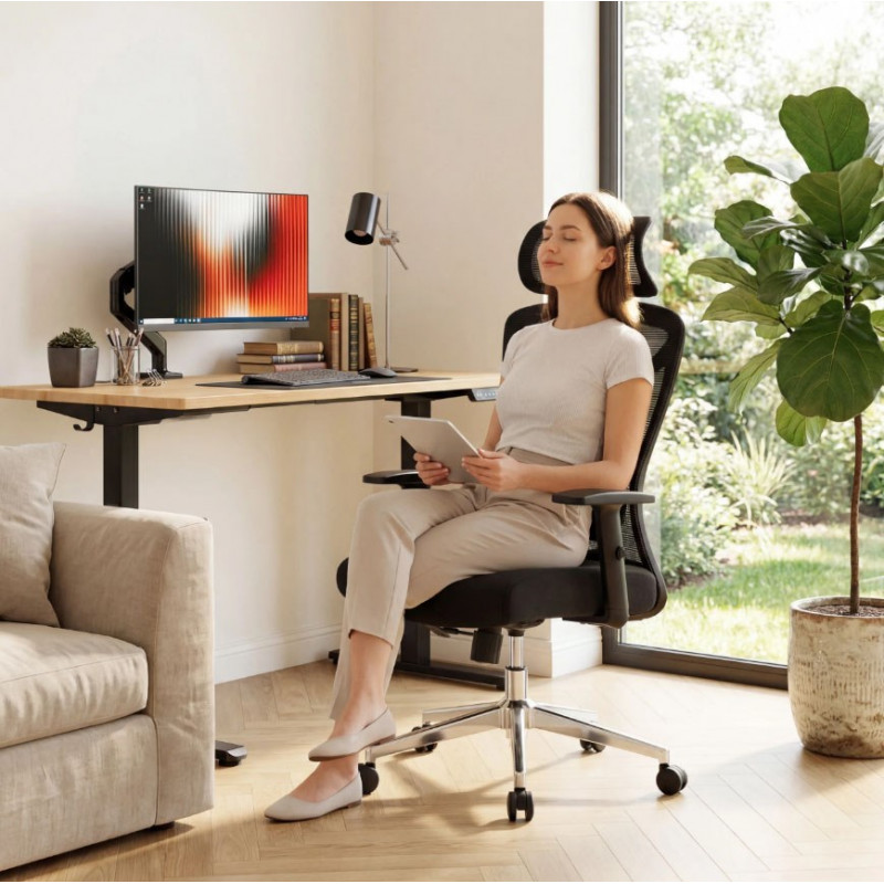 Silla de oficina giratoria Mark Adler Manager 2.6, negra