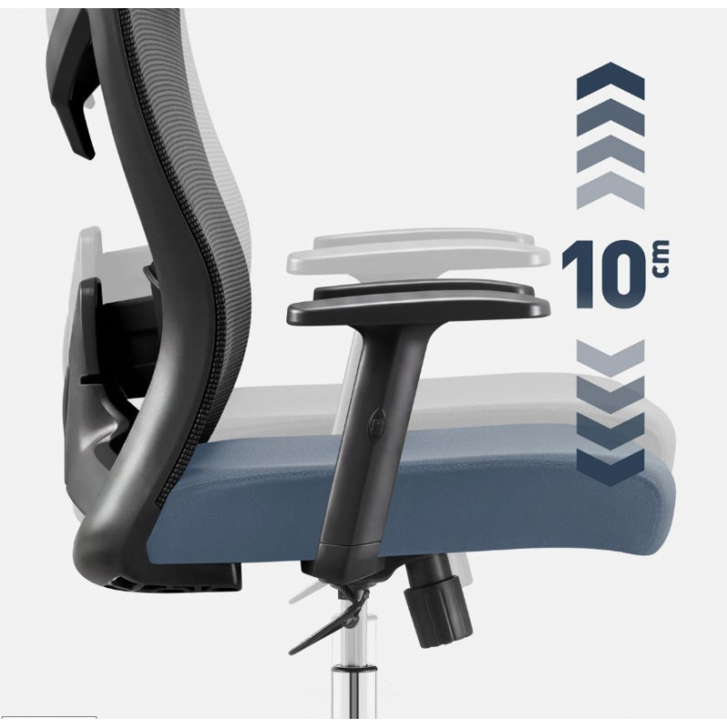 Silla de oficina giratoria Mark Adler Manager 2.6, negra
