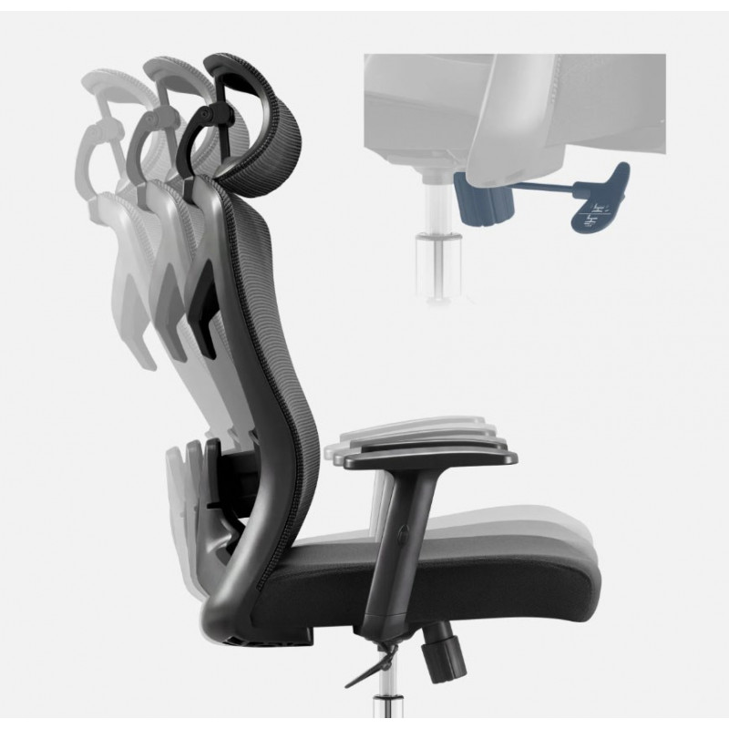 Silla de oficina giratoria Mark Adler Manager 2.6, negra