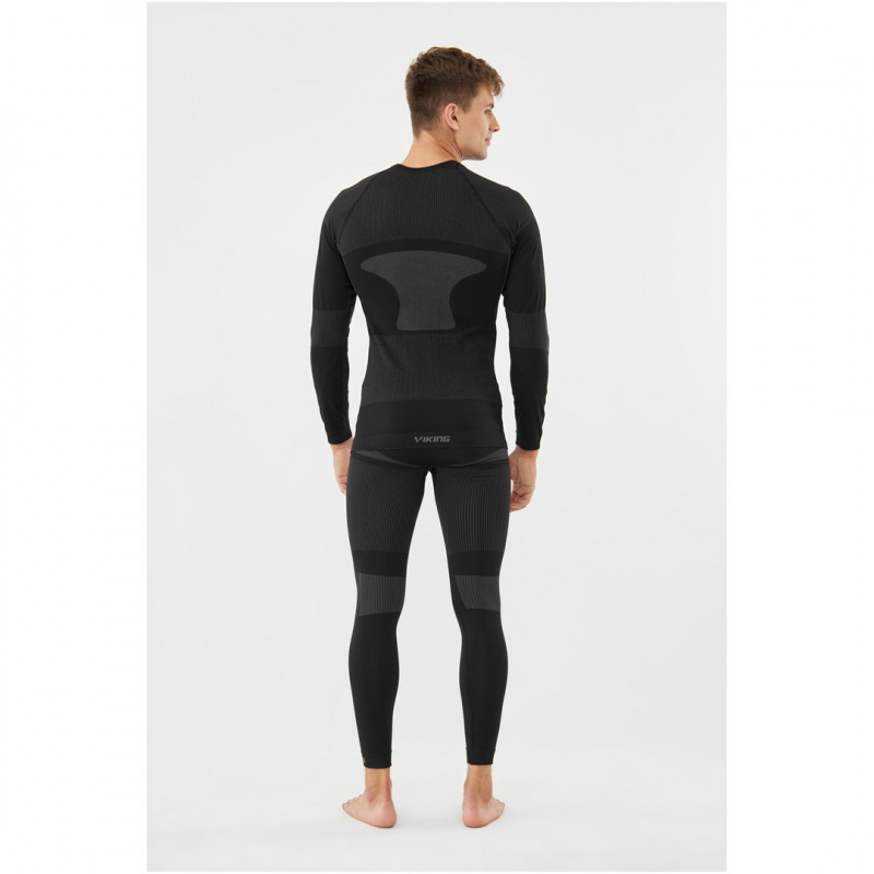 Conjunto de ropa interior térmica de hombre Viking Dante, negro, talla L