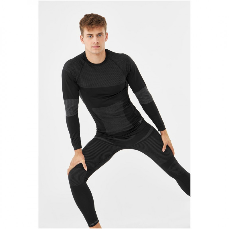 Conjunto de ropa interior térmica de hombre Viking Dante, negro, talla M