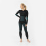 Conjunto de ropa interior termoactiva para mujer Viking Ilsa, negro-verde, talla L