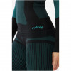 Conjunto de ropa interior termoactiva para mujer Viking Ilsa, negro-verde, talla S
