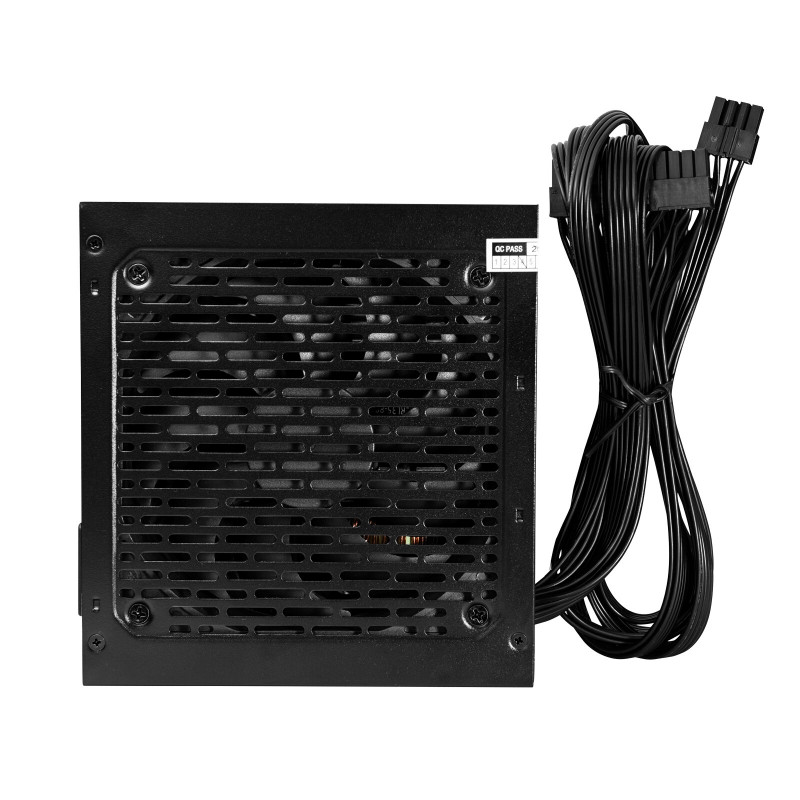Fuente de alimentación ATX Akyga 500 W AK-C2-500, semimodular, P4+4, 2x PCI-E 6+2 pines, 4x SATA, 2x Molex, ventilador de 12 cm, 80 PLUS