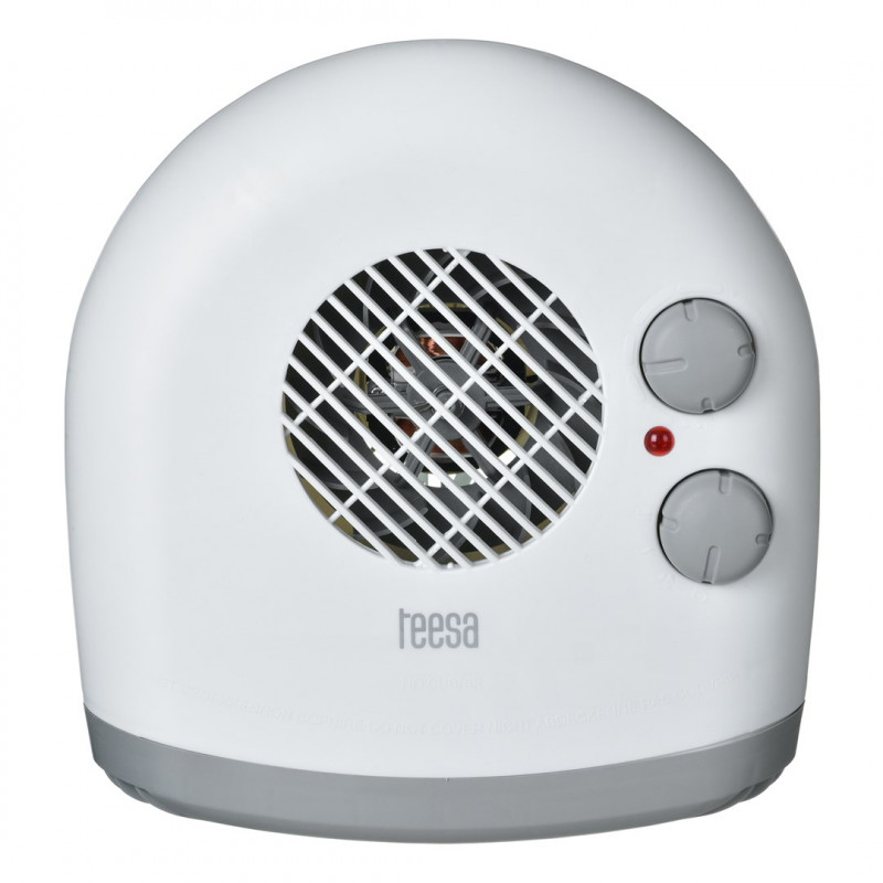 Calefactor eléctrico de ventilador Teesa TSA8027, interior, blanco, 1000/2000 W