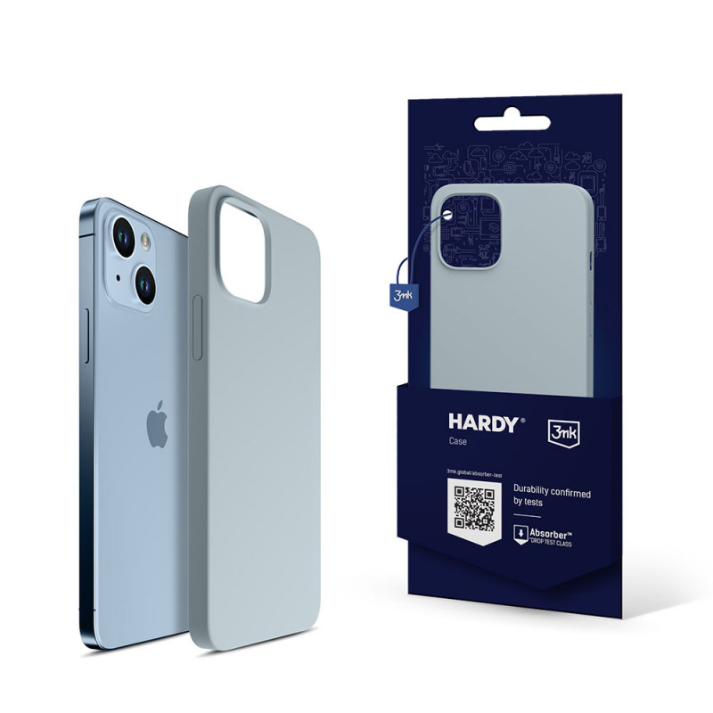 Funda de silicona 3MK Hardy Case MagSafe para Apple iPhone 14 Plus / 15 Plus, azul