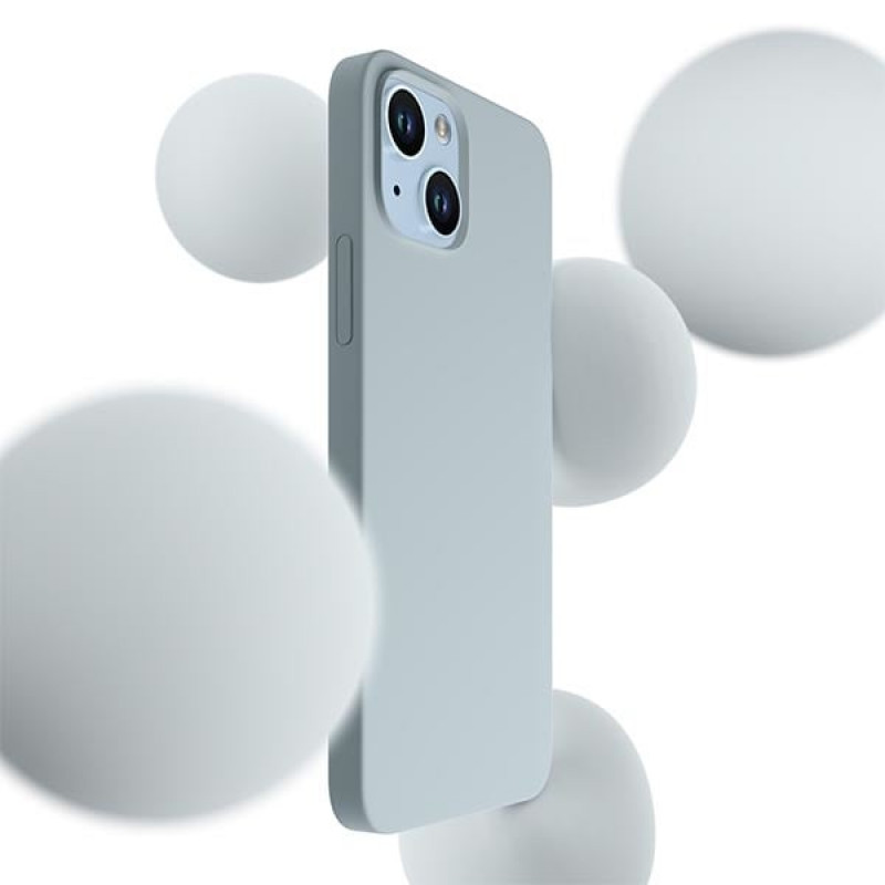 Funda de silicona 3MK Hardy Case MagSafe para Apple iPhone 14 Plus / 15 Plus, azul