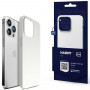 Funda de silicona 3MK Hardy Case MagSafe para Apple iPhone 14 Pro Max, blanca