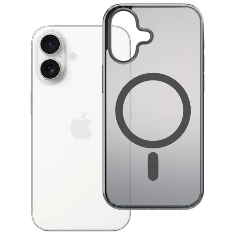 Funda 3MK Frosty MagCase para Apple iPhone 17, negra