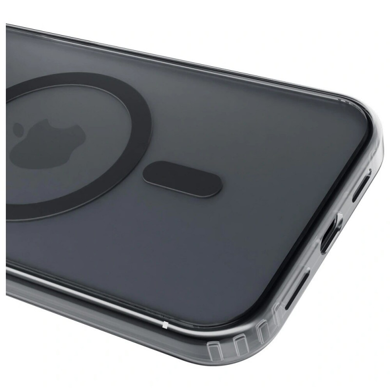Funda 3MK Frosty MagCase para Apple iPhone 17, negra