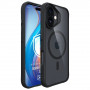 Funda 3MK Satin Armor MagCase para Apple iPhone 17, negra