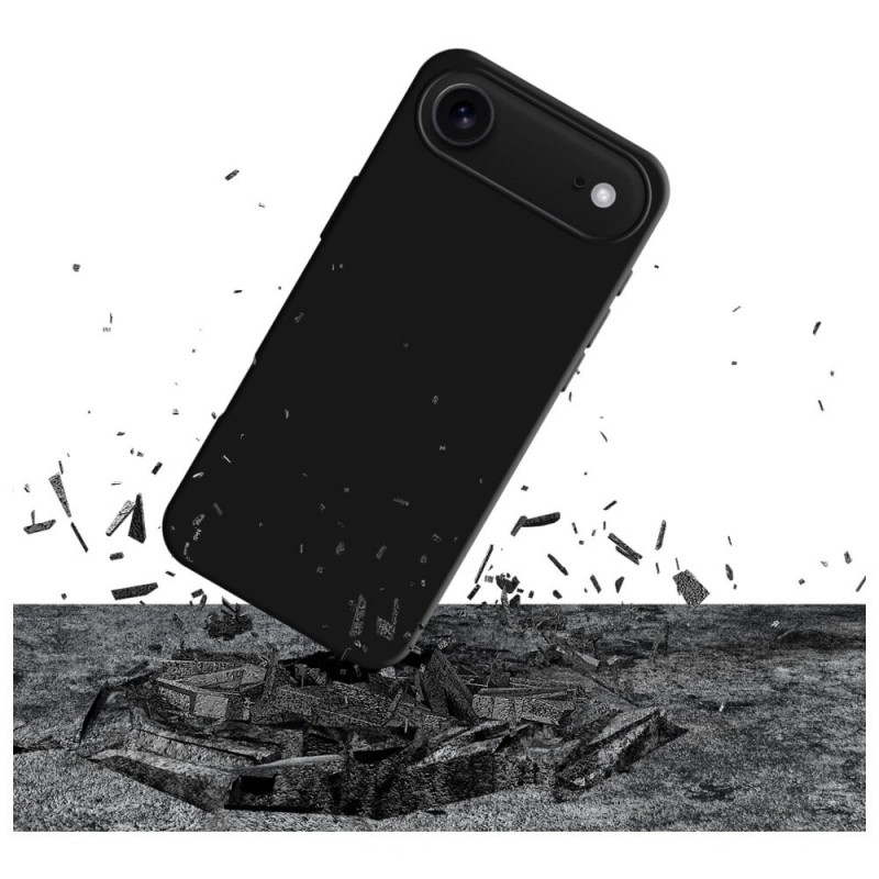 Funda de silicona 3MK para Apple iPhone Air, negra