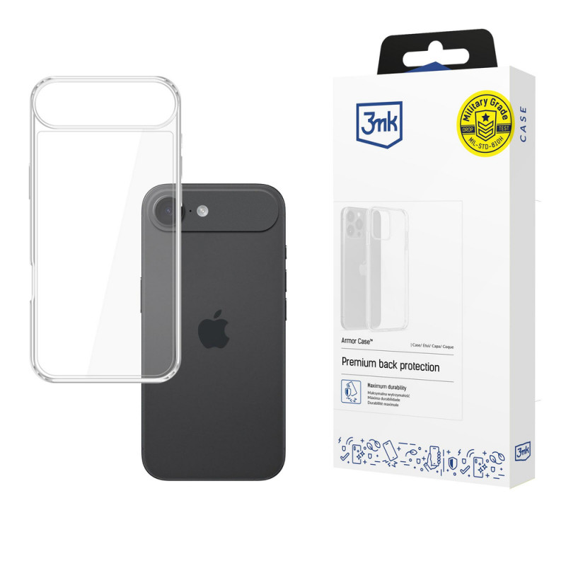 Funda 3MK Armor Case para Apple iPhone Air, transparente