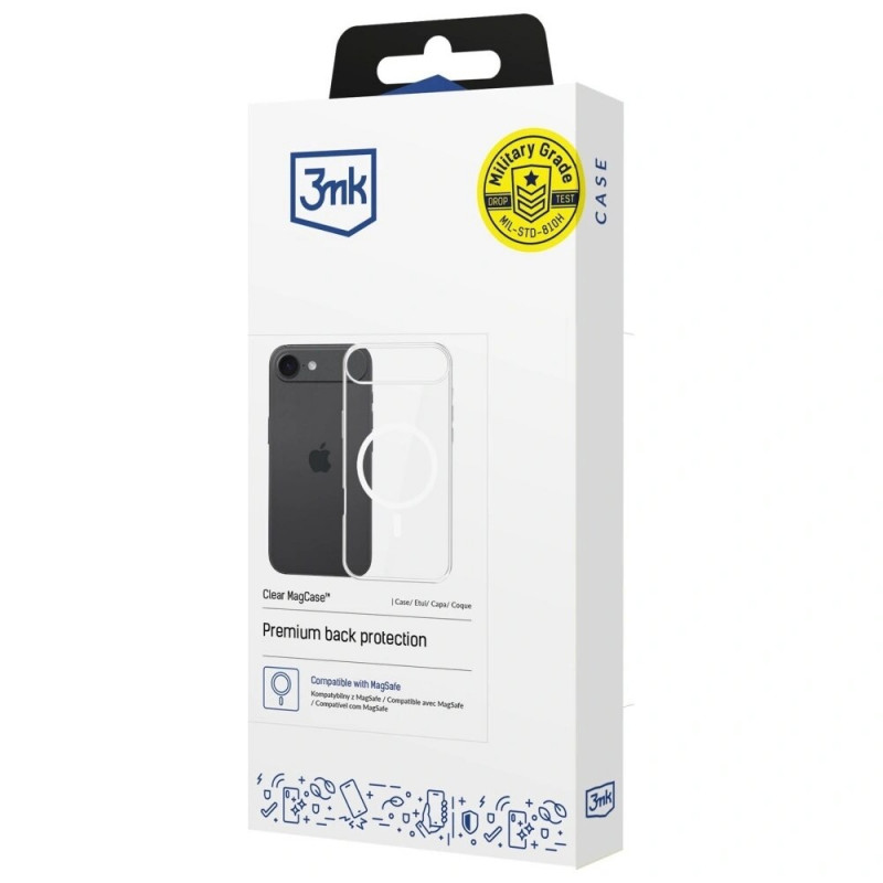 Funda 3MK Clear MagCase para Apple iPhone Air, transparente