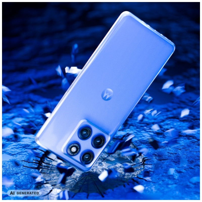 Funda transparente 3MK Clear Case para Motorola Edge 60 Pro, transparente