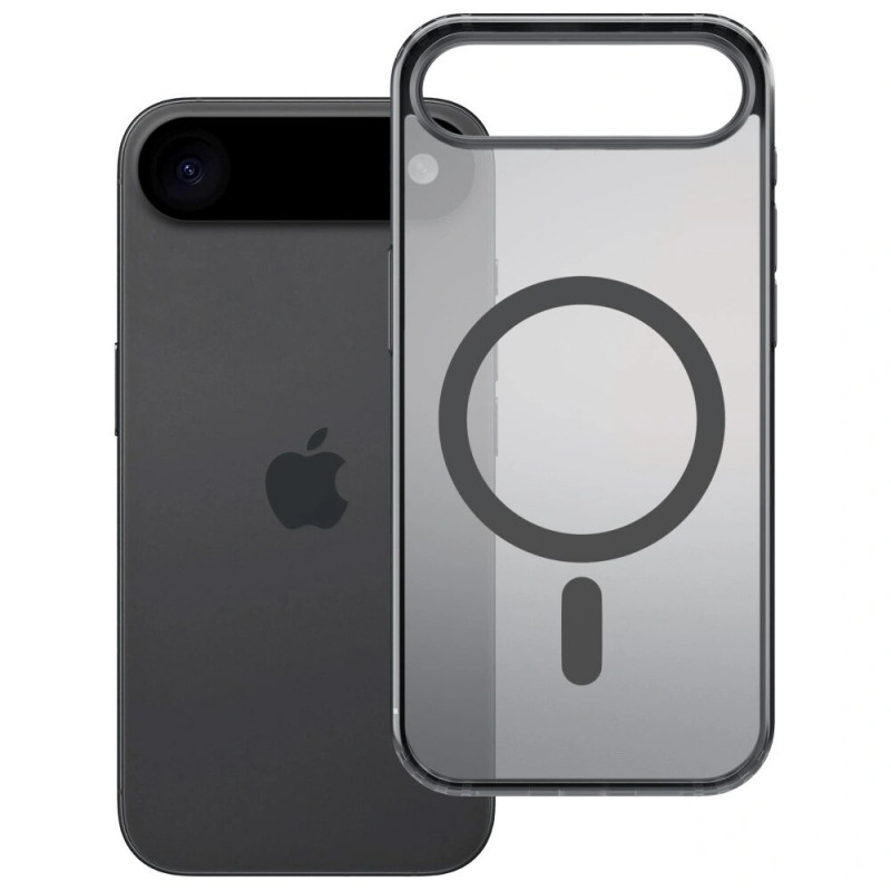 Funda 3MK Frosty MagCase para Apple iPhone Air, negra