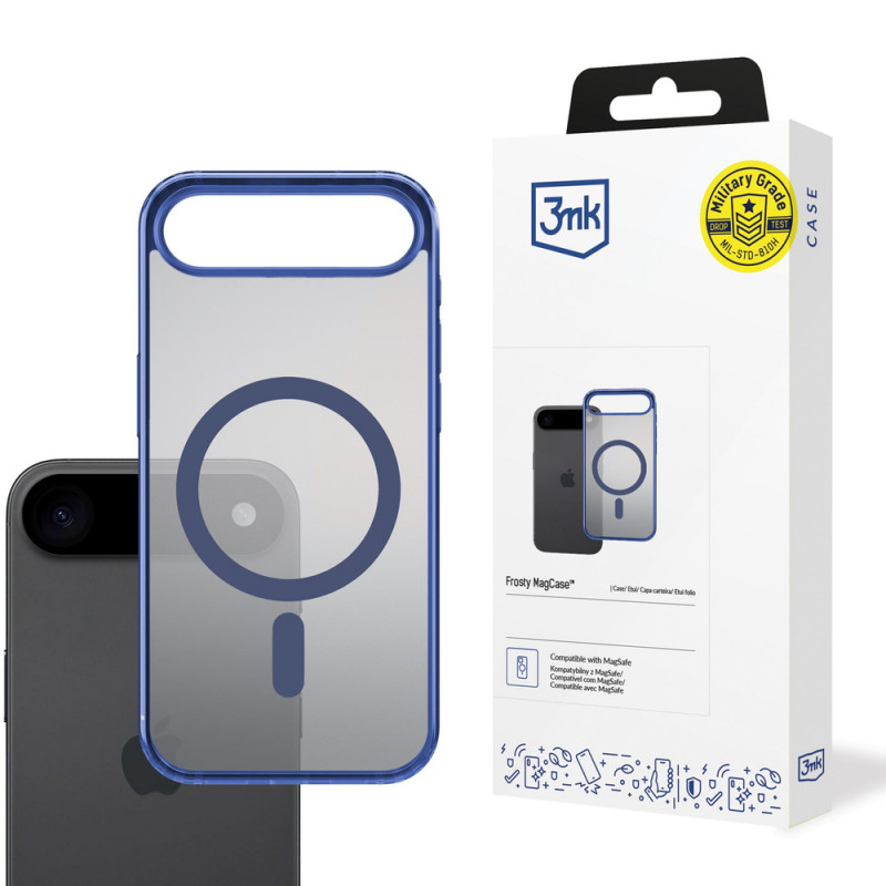 Funda 3MK Frosty MagCase para Apple iPhone Air, azul
