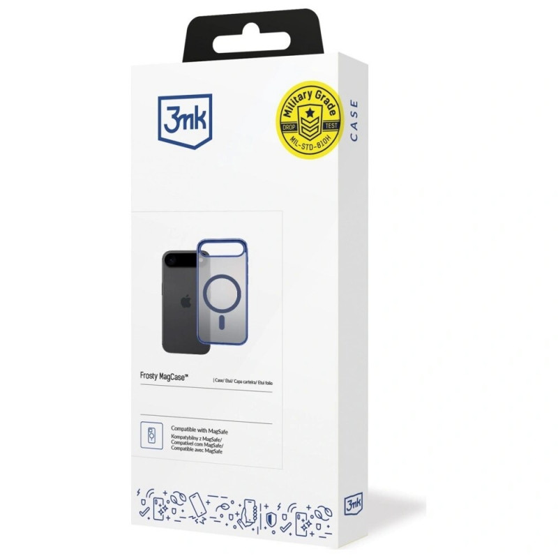 Funda 3MK Frosty MagCase para Apple iPhone Air, azul