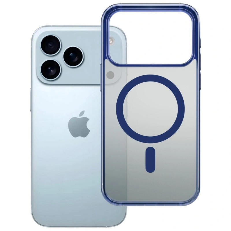 Funda 3MK Frosty MagCase para Apple iPhone 17 Pro, azul