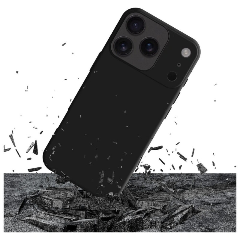 Funda 3MK Matt Case Pro para Apple iPhone 17 Pro, negro mate