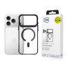Funda 3MK Satin Armor MagCase para Apple iPhone 17 Pro, negra transparente