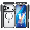 Funda 3MK Satin Armor MagCase para Apple iPhone 17 Pro, negra transparente