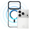 Funda 3MK Satin Armor MagCase para Apple iPhone 17 Pro, negra transparente
