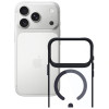 Funda 3MK Satin Armor MagCase para Apple iPhone 17 Pro, negra transparente