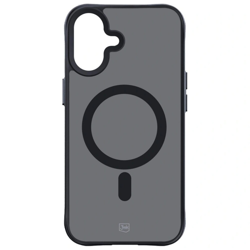 Funda 3MK Smoke Matt MagCase para Apple iPhone 17, negra