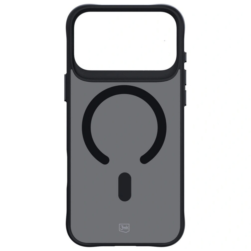 Funda 3MK Smoke Matt MagCase para Apple iPhone 17 Pro, negra