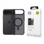 Funda 3MK Smoke Matt MagCase para Apple iPhone Air, negra