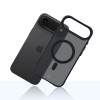 Funda 3MK Smoke Matt MagCase para Apple iPhone Air, negra