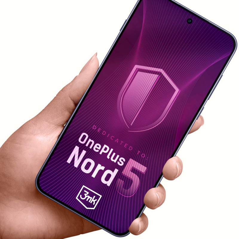 Protector de pantalla de vidrio híbrido 3MK FlexibleGlass para OnePlus Nord 5