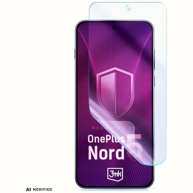 Protector de pantalla de vidrio híbrido 3MK FlexibleGlass para OnePlus Nord 5