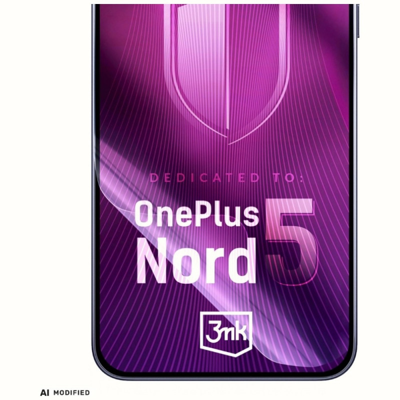 Protector de pantalla de vidrio híbrido 3MK FlexibleGlass para OnePlus Nord 5