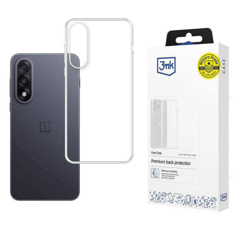 Funda 3MK Clear Case para OnePlus Nord 5, transparente