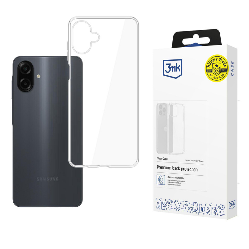 Funda transparente 3MK Clear Case para Samsung Galaxy A07 4G, transparente