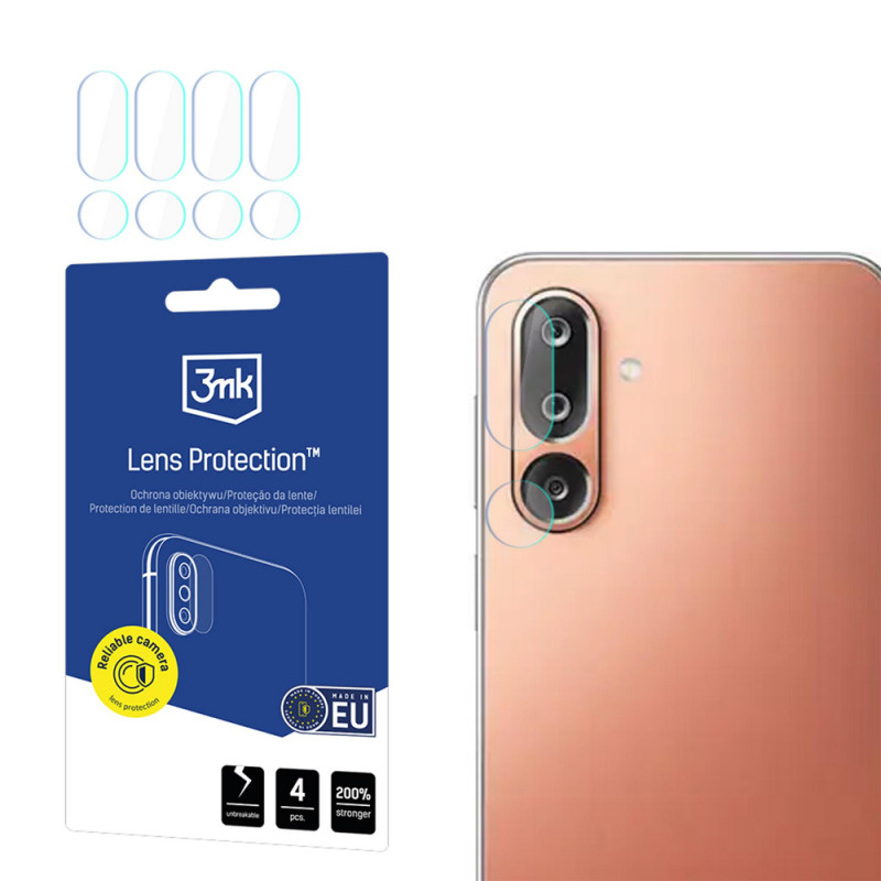 Protector de lente de cámara 3MK Lens Protection para Samsung Galaxy M36 (4 uds.)
