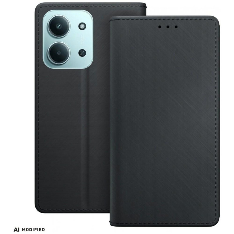 Funda tipo cartera 3MK para Redmi 15C 4G / 5G (171 mm) / Poco C85 4G, negra