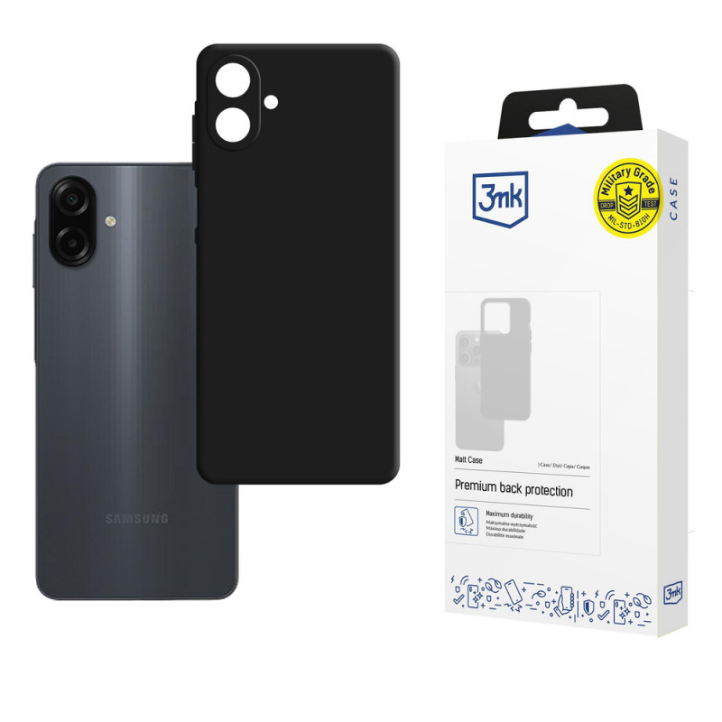 Funda 3MK Matt Case para Samsung Galaxy A07 4G, negra