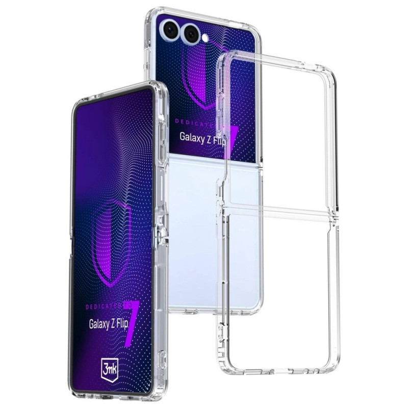 Funda 3MK Armor para Samsung Galaxy Z Flip7, Transparente