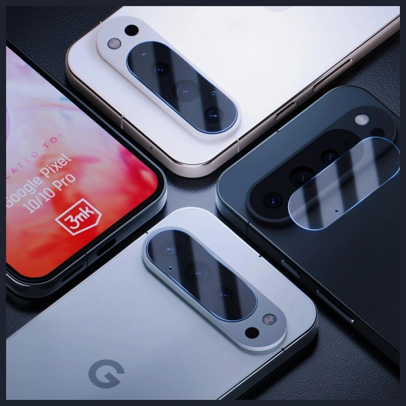 Protector de lente de cámara 3MK Lens Protection para Google Pixel 10 Pro (4 uds)
