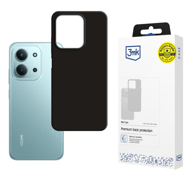 Funda 3MK Matt Case para Redmi 15C 4G / 5G (171 mm) / Poco C85 4G, negra