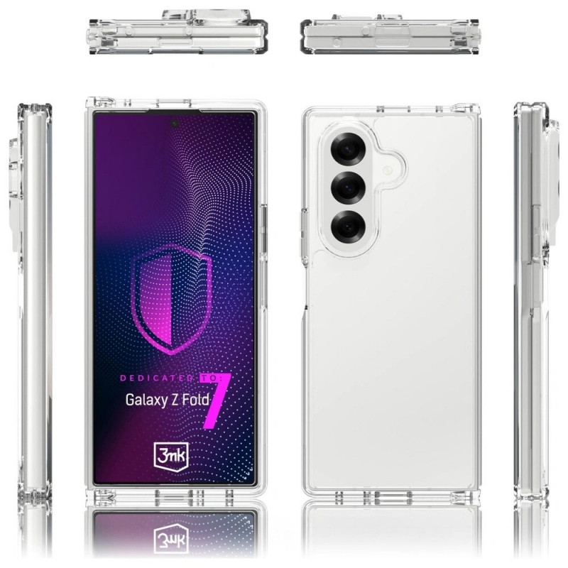 Funda 3MK Armor para Samsung Galaxy Z Fold 7, Transparente